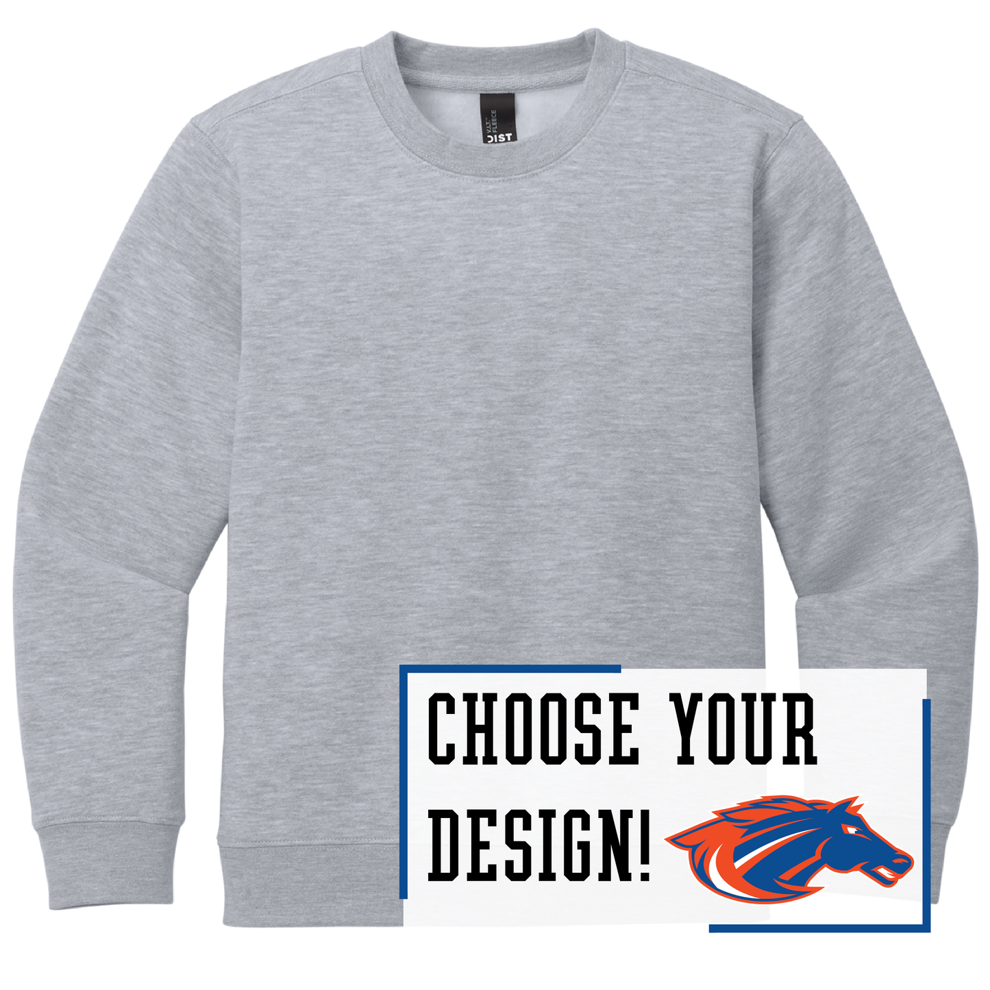 Mustangs District® Youth V.I.T.™ Fleece Crew (DT6104Y)