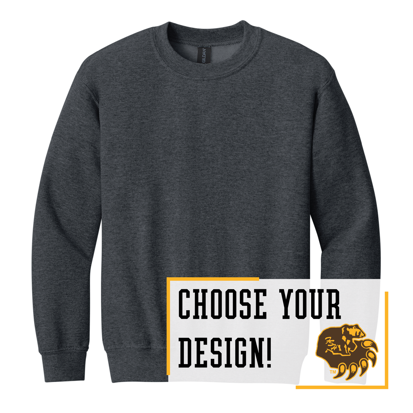 Bruins Gildan® Youth Heavy Blend™ Crewneck Sweatshirt (18000B)