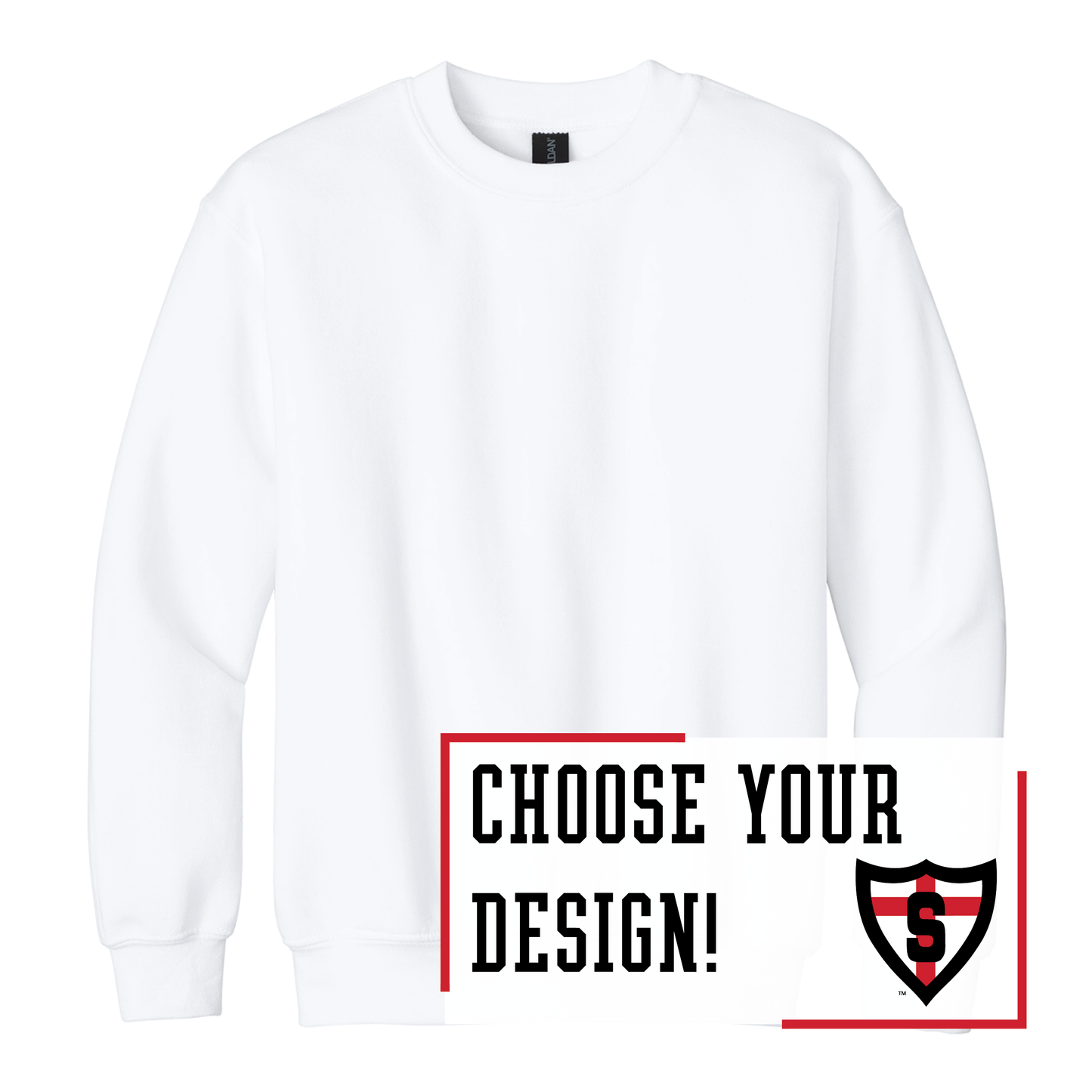 Shanley Gildan® Youth Heavy Blend™ Crewneck Sweatshirt (18000B)
