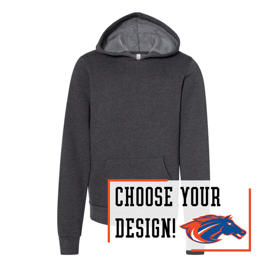 Mustangs BELLA+CANVAS® Youth Sponge Fleece Hoodie (3719Y)