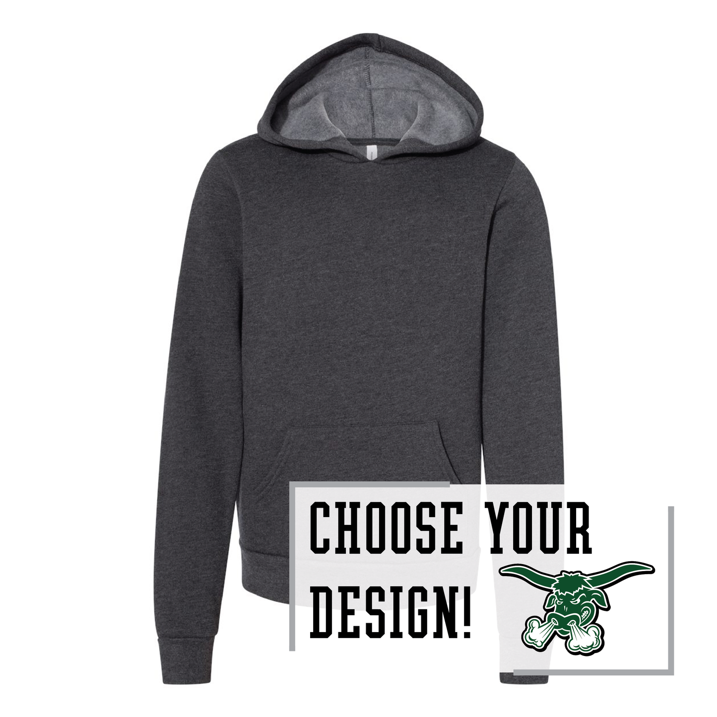 Packers BELLA+CANVAS® Youth Sponge Fleece Hoodie (3719Y)