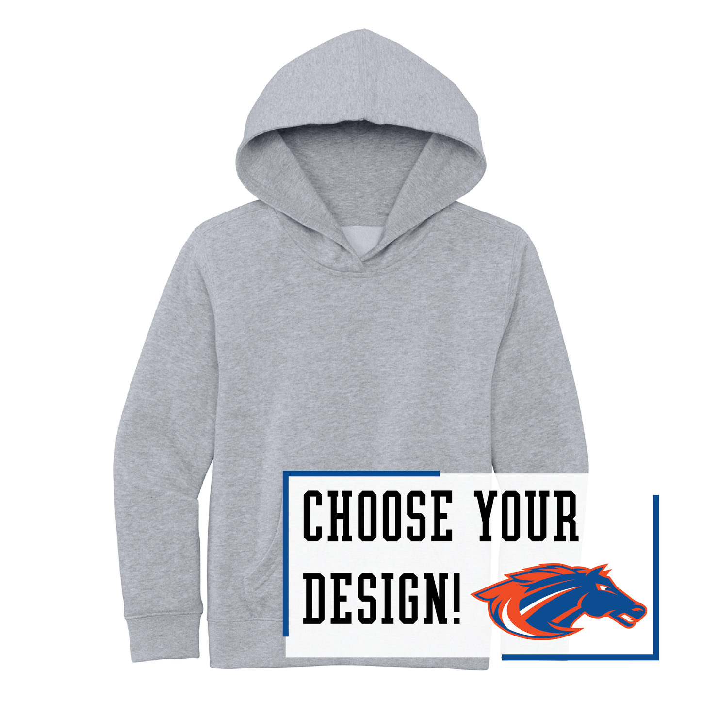 Mustangs District® Youth V.I.T.™ Fleece Hoodie (DT6100Y)