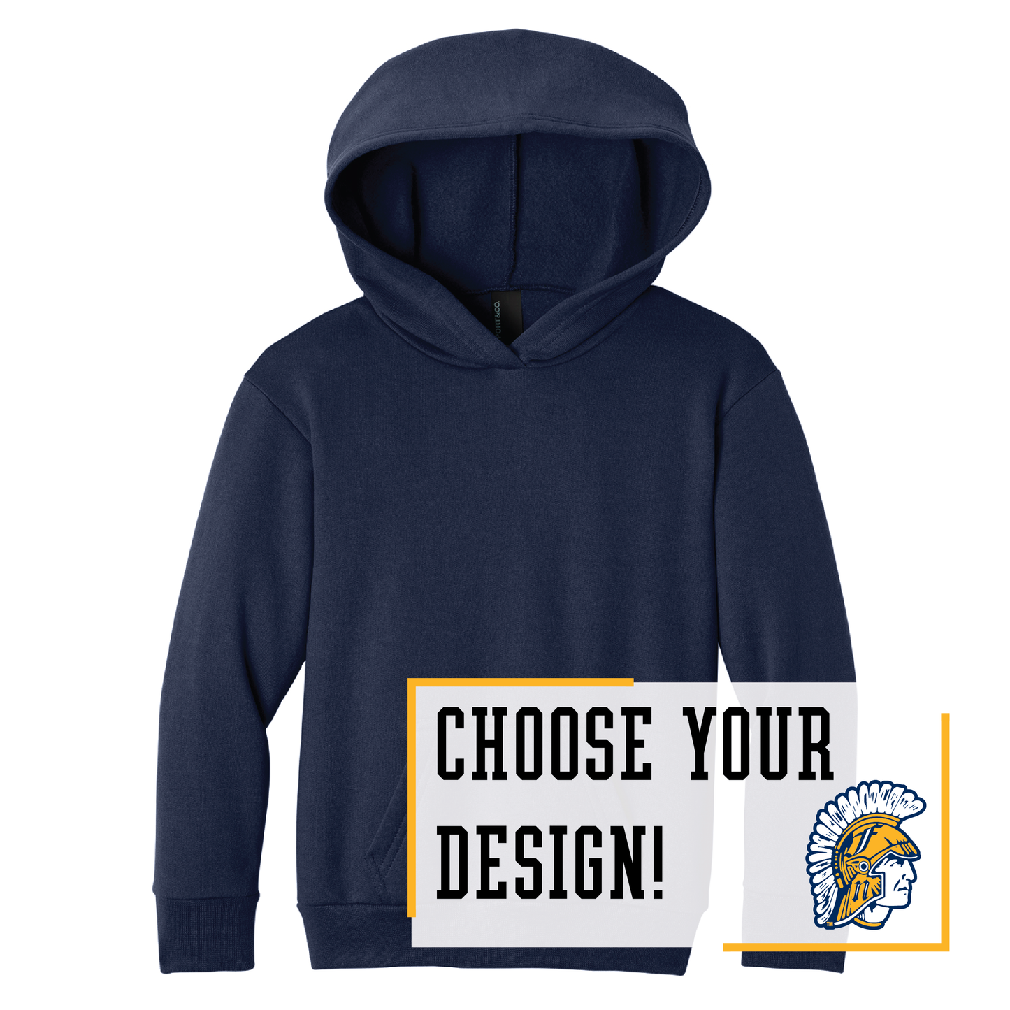 Spartans Port & Co™ Youth Pullover Hooded Sweatshirt (PC68YH)