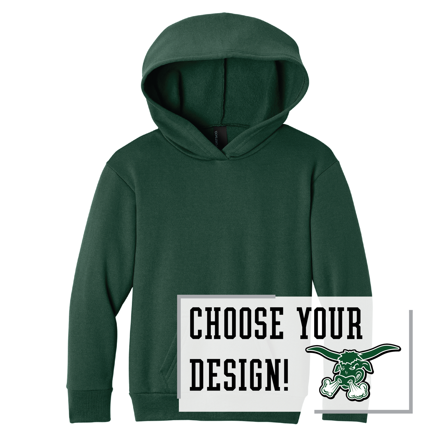 Packers Port & Co™ Youth Pullover Hooded Sweatshirt (PC68YH)