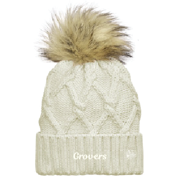 Grovers Ivory Simplicity Pom Beanie 9/23