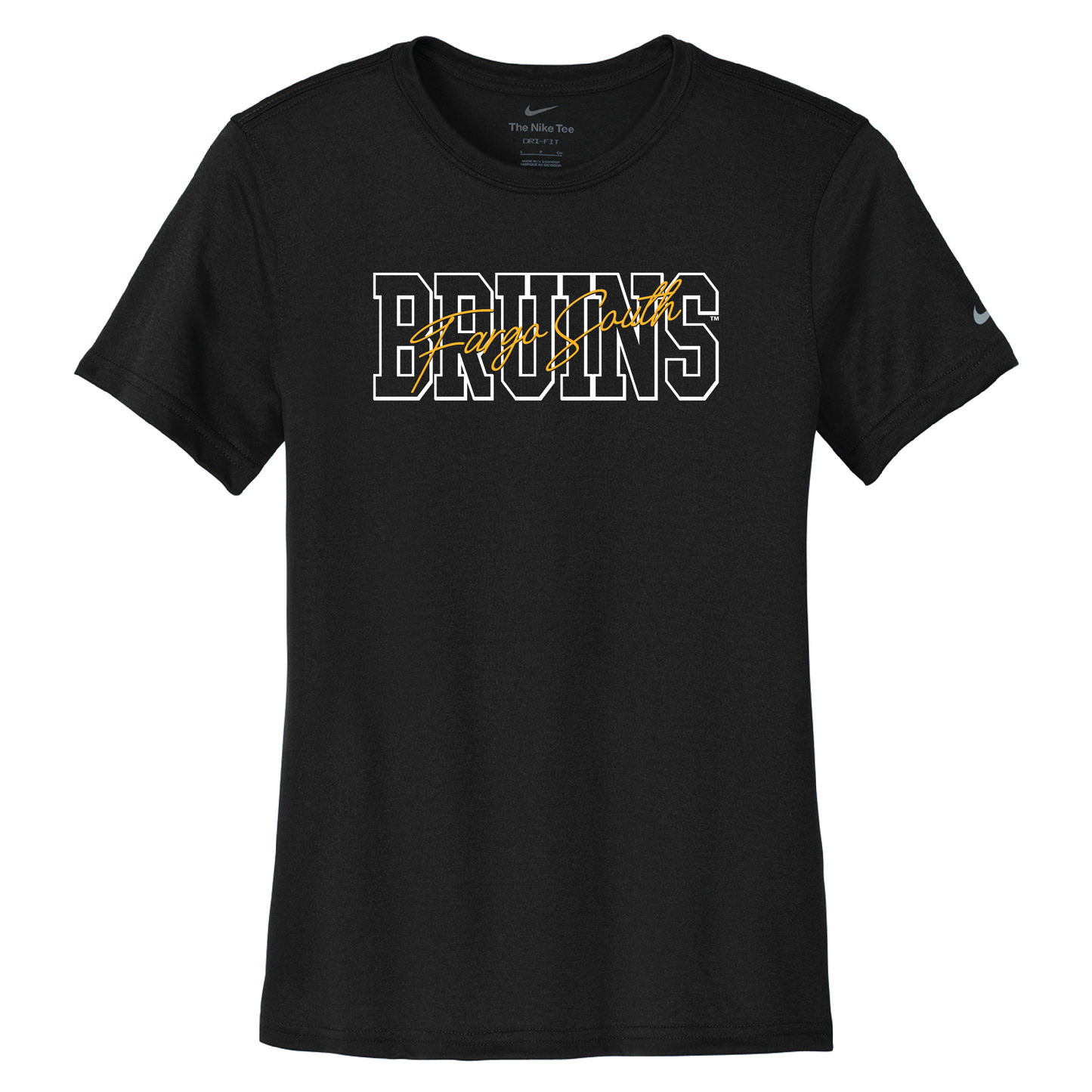 Bruins Nike Women's Swoosh Sleeve rLegend Tee (NKDX8734)