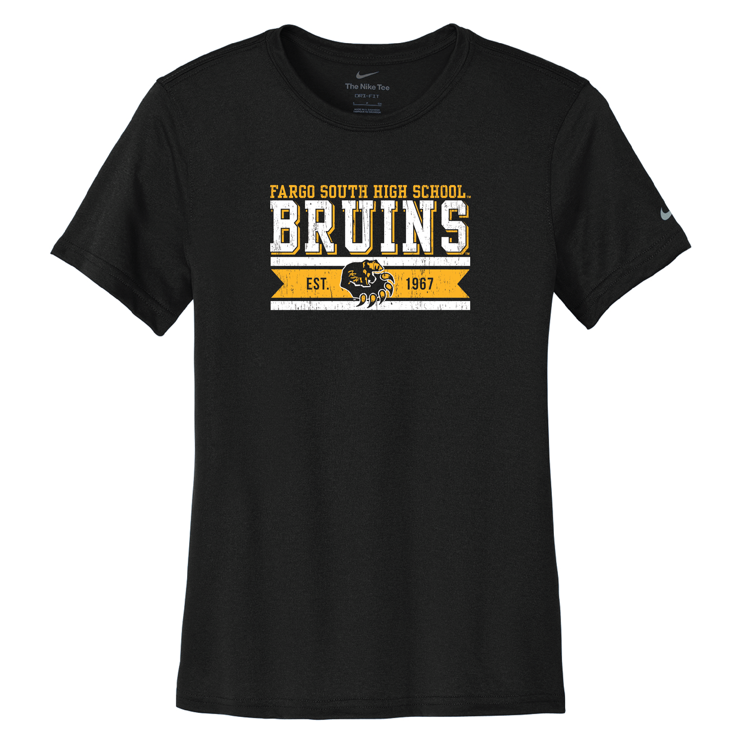 Bruins Nike Women's Swoosh Sleeve rLegend Tee (NKDX8734)