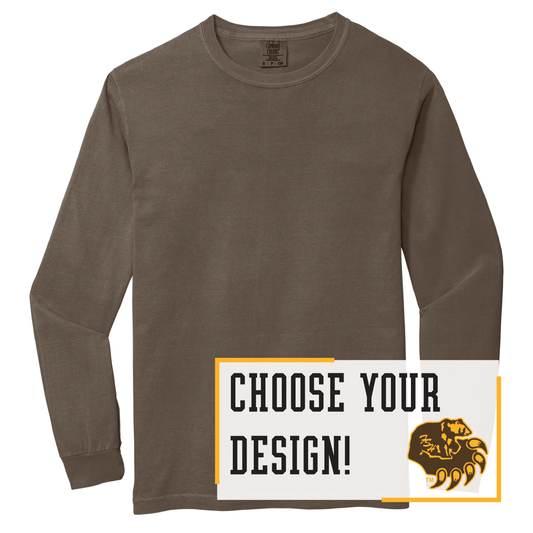 Bruins Comfort Colors® Heavyweight Ring Spun Long Sleeve Tee (6014)