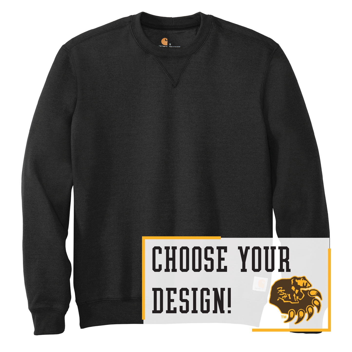 Bruins Carhartt® Midweight Crewneck Sweatshirt (CTK124)