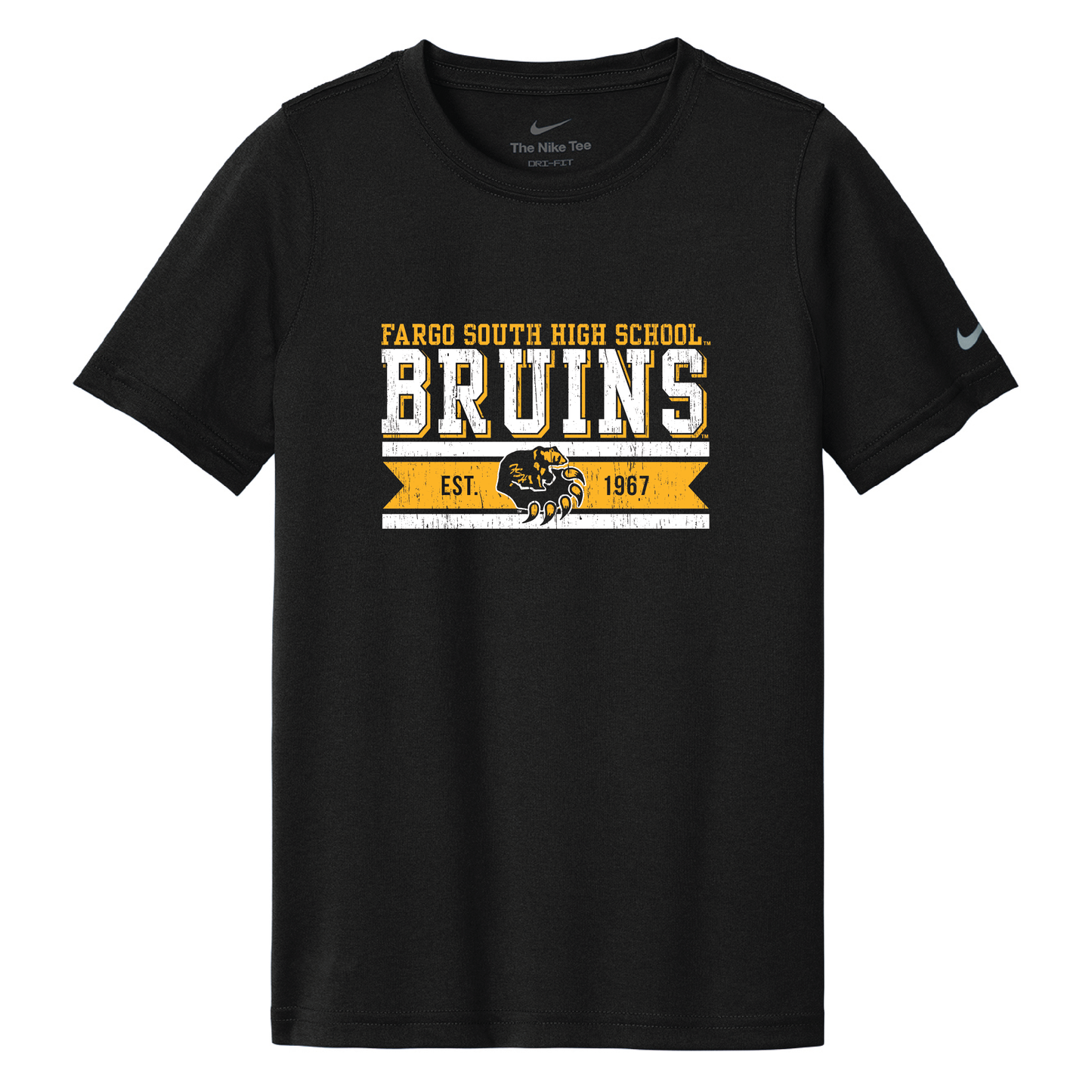 Bruins Nike Youth Swoosh Sleeve rLegend Tee (NKDX8787)