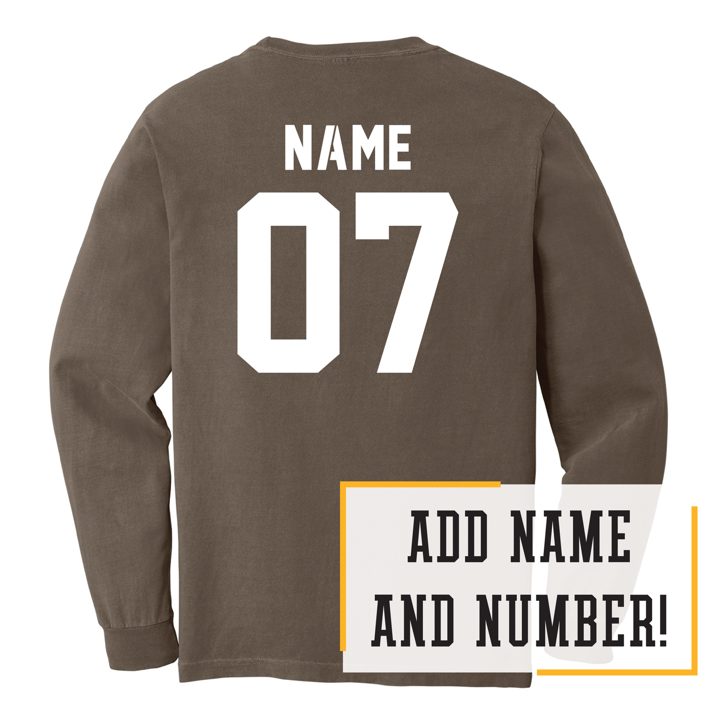 Bruins Comfort Colors® Heavyweight Ring Spun Long Sleeve Tee (6014)