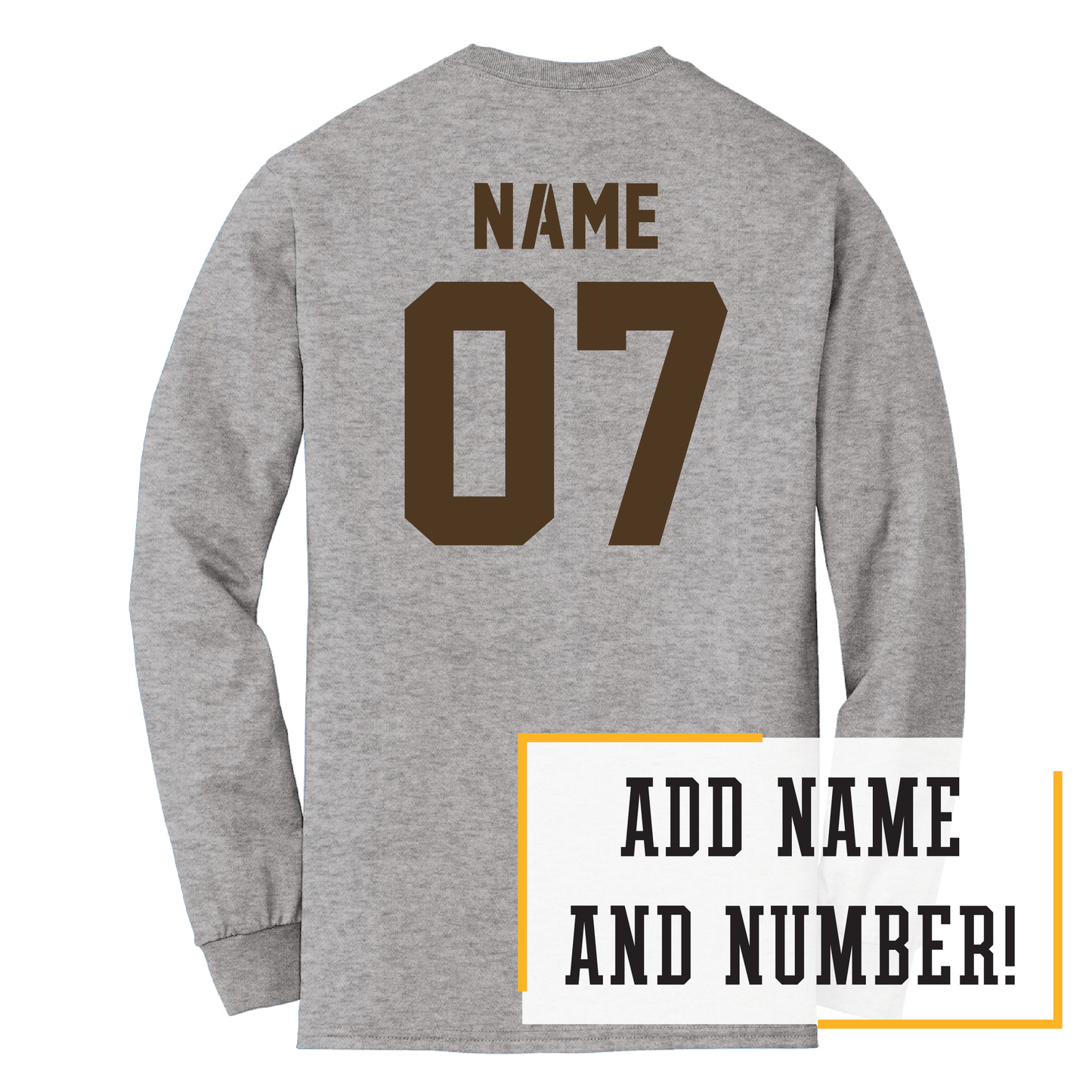 Bruins Gildan® DryBlend® 50 Cotton/50 Poly Long Sleeve T-Shirt (8400)