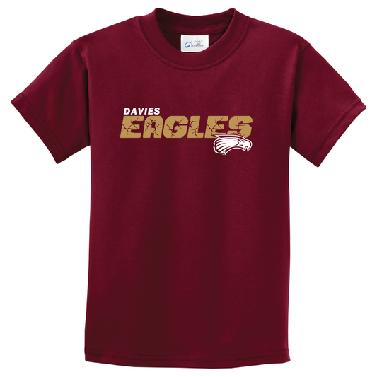 Davies Eagles Cardinal Port & Company Youth Tee