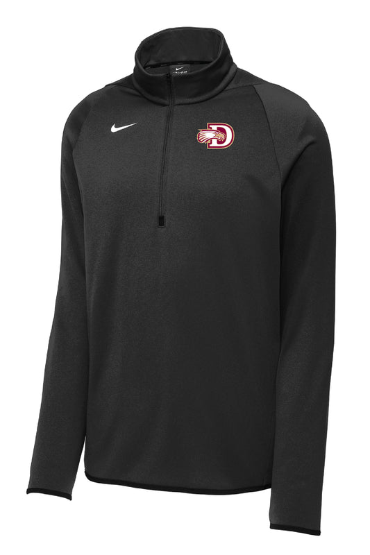 Davies Eagles Blk Nike 1/4 Zip