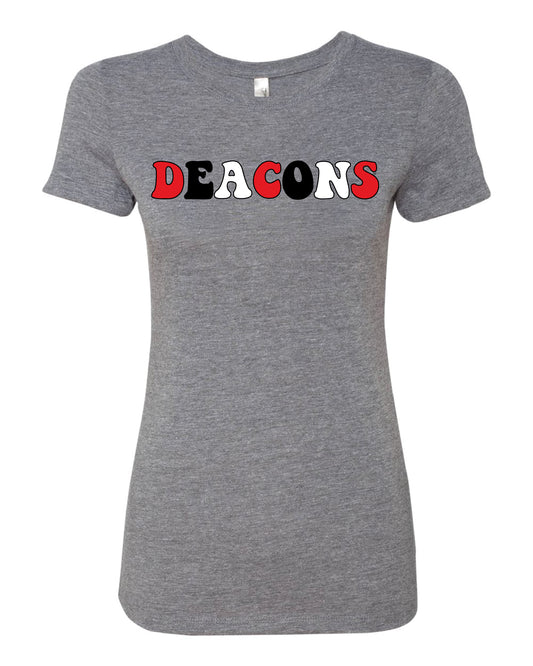 DEACONS WMNS TRIBLEND TEE 0524