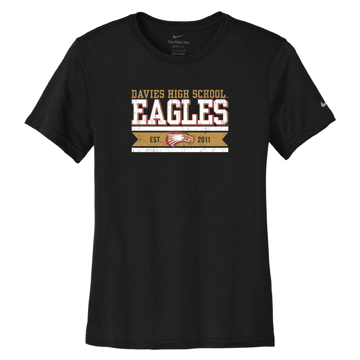 Eagles Nike Women's Swoosh Sleeve rLegend Tee (NKDX8734)