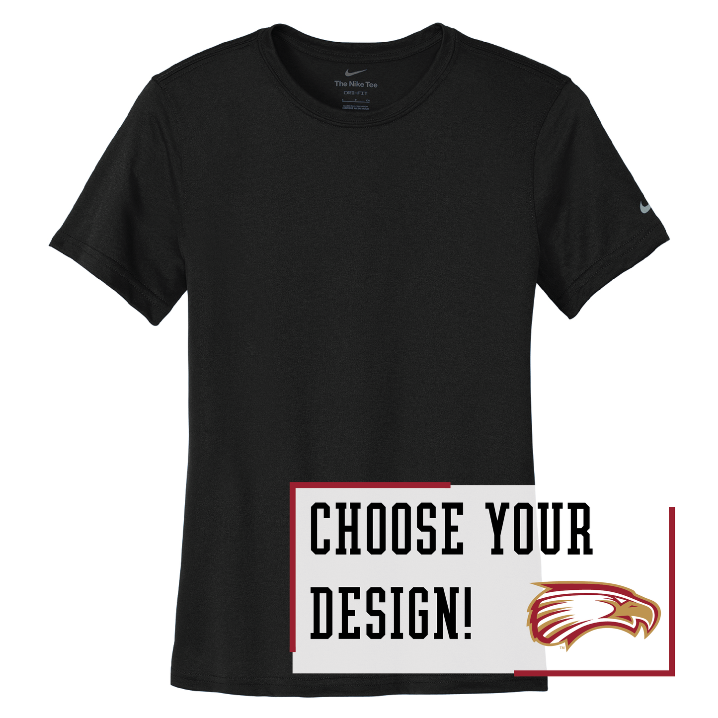 Eagles Nike Women's Swoosh Sleeve rLegend Tee (NKDX8734)