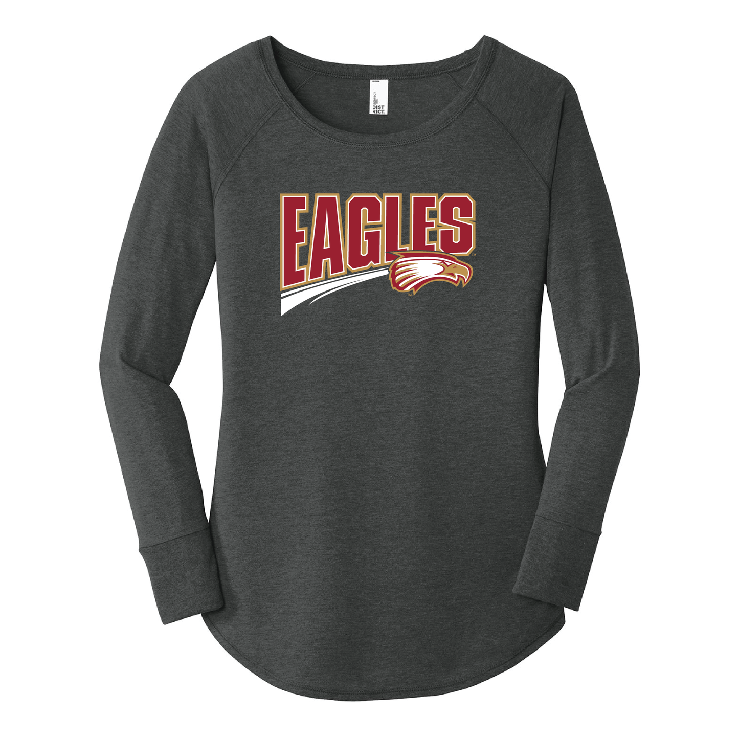 Eagles Black District® Women’s Long Sleeve Tee (DT132L)
