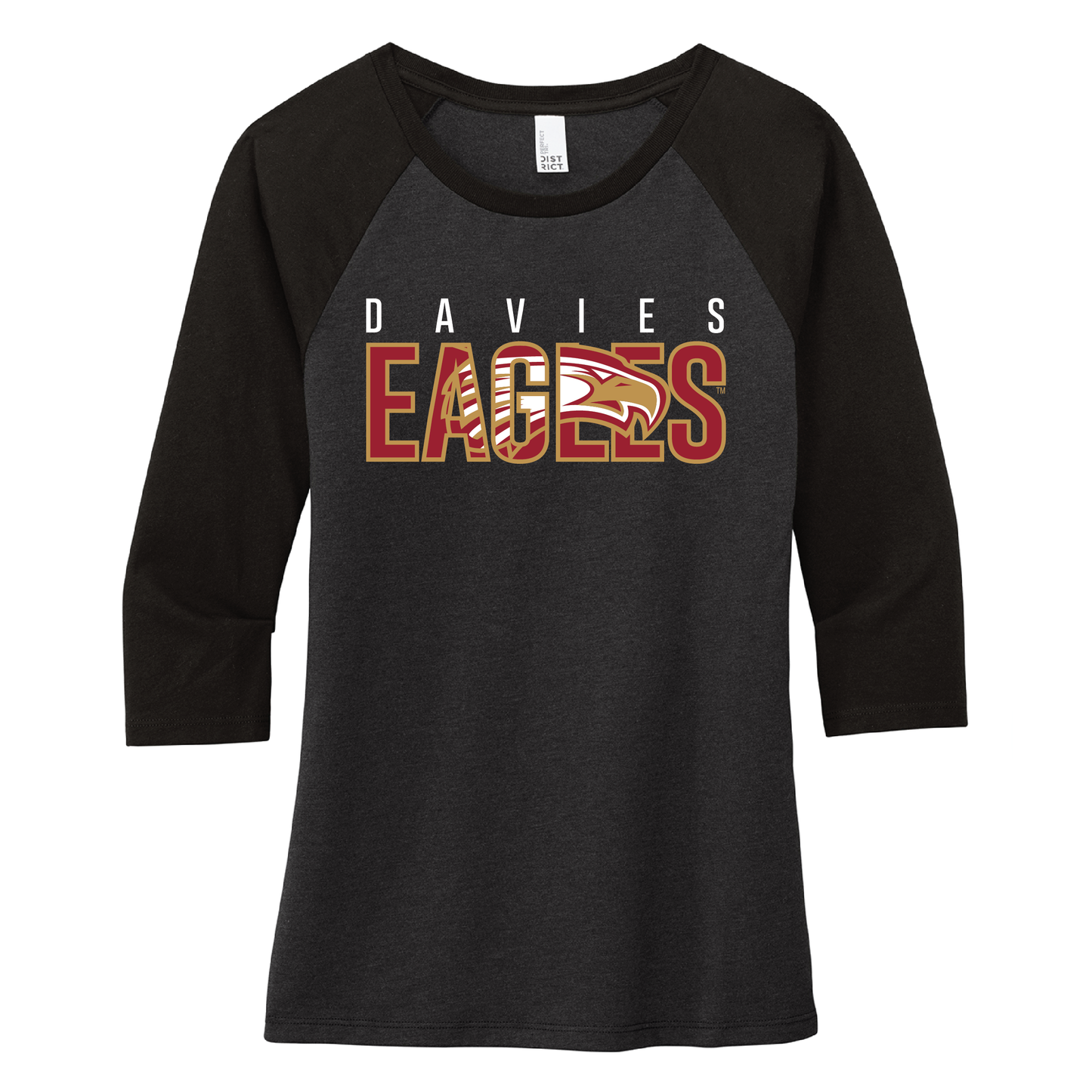 Eagles District® Women’s 3/4-Sleeve Raglan (DM136L)