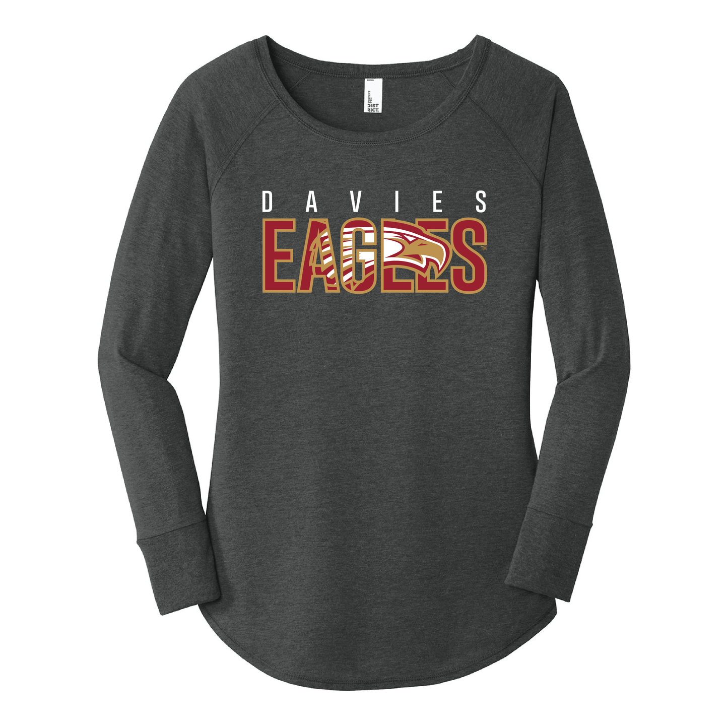 Eagles Black District® Women’s Long Sleeve Tee (DT132L)