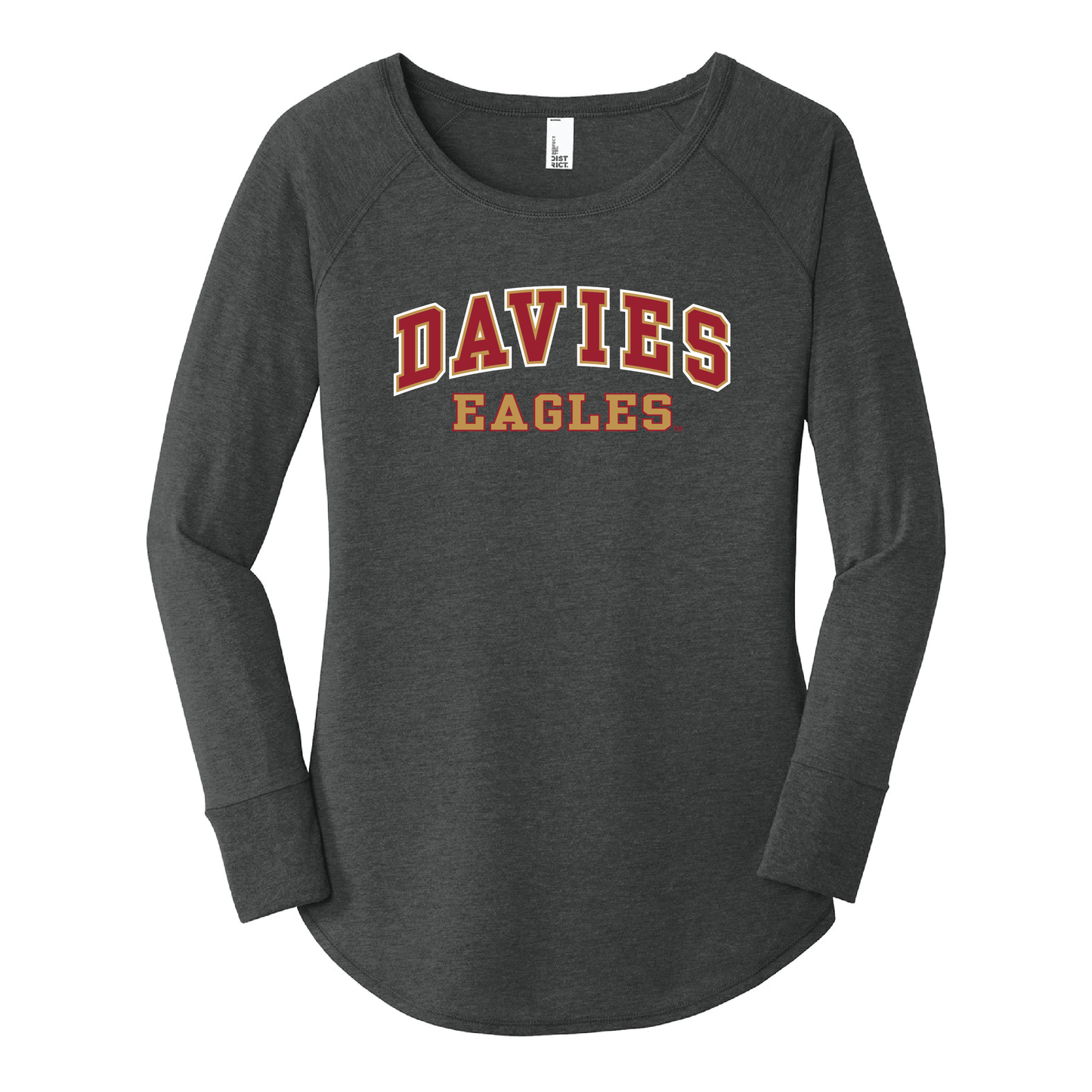 Eagles Black District® Women’s Long Sleeve Tee (DT132L)