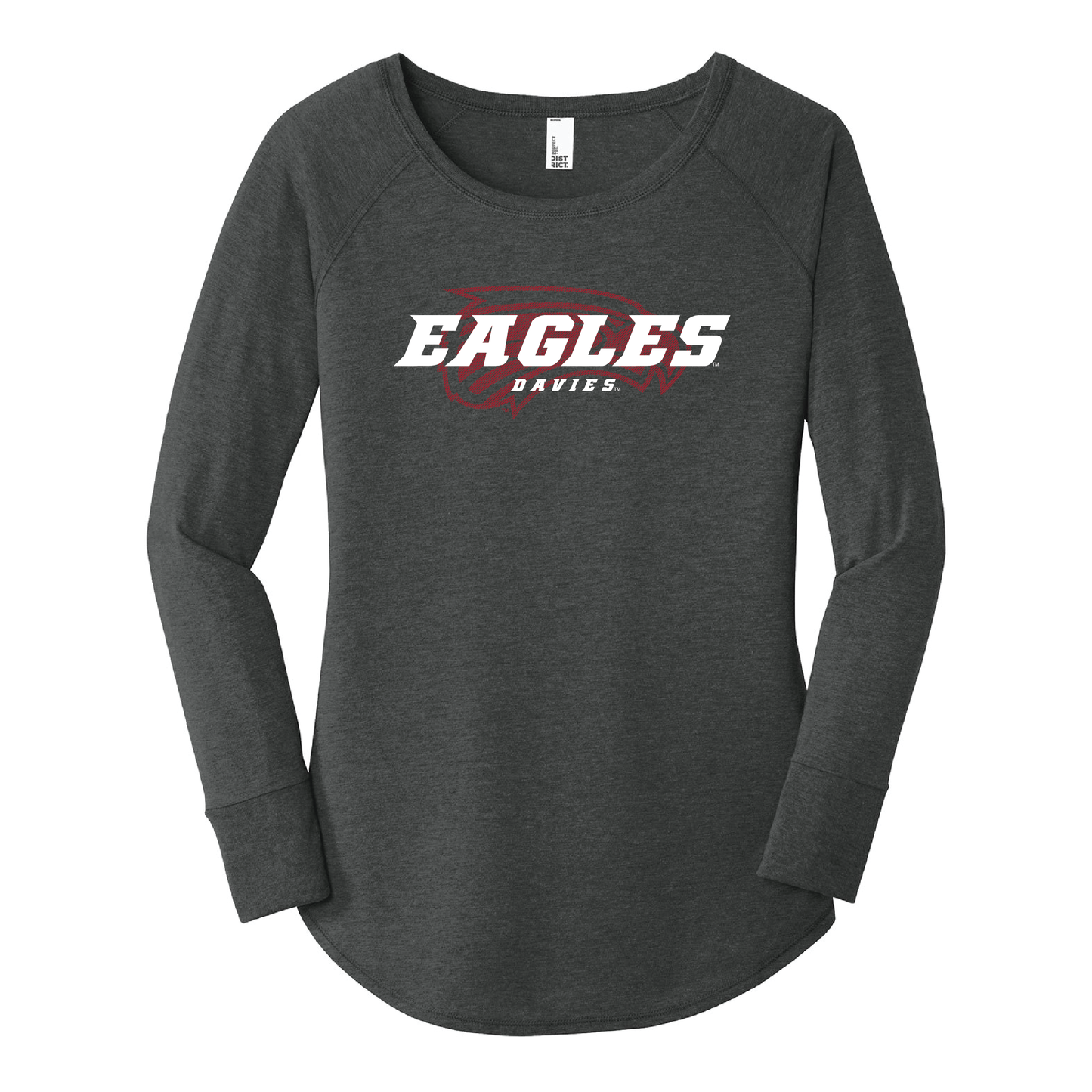 Eagles Black District® Women’s Long Sleeve Tee (DT132L)