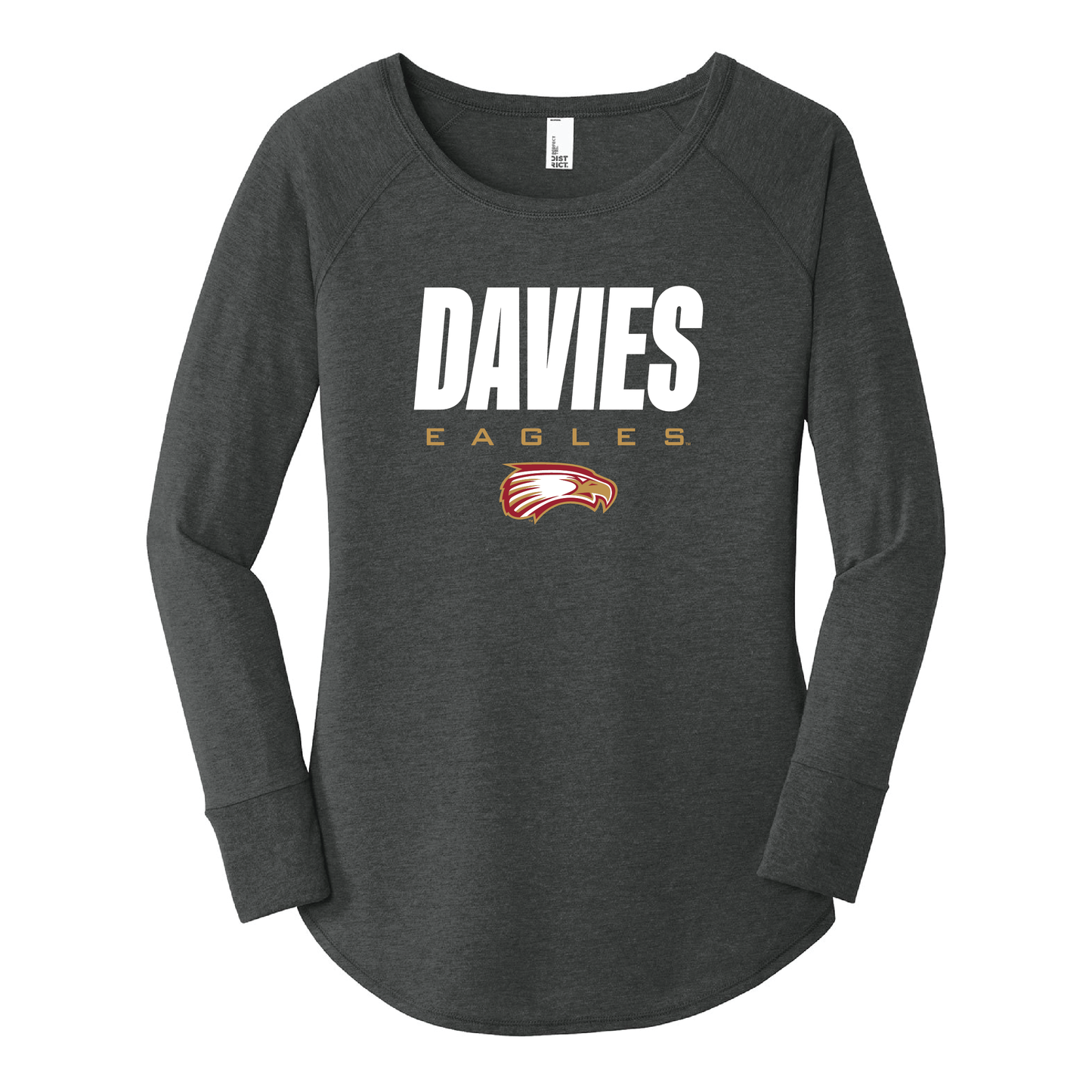 Eagles Black District® Women’s Long Sleeve Tee (DT132L)