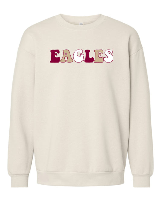 EAGLES WMNS FLEECE CREW 0524