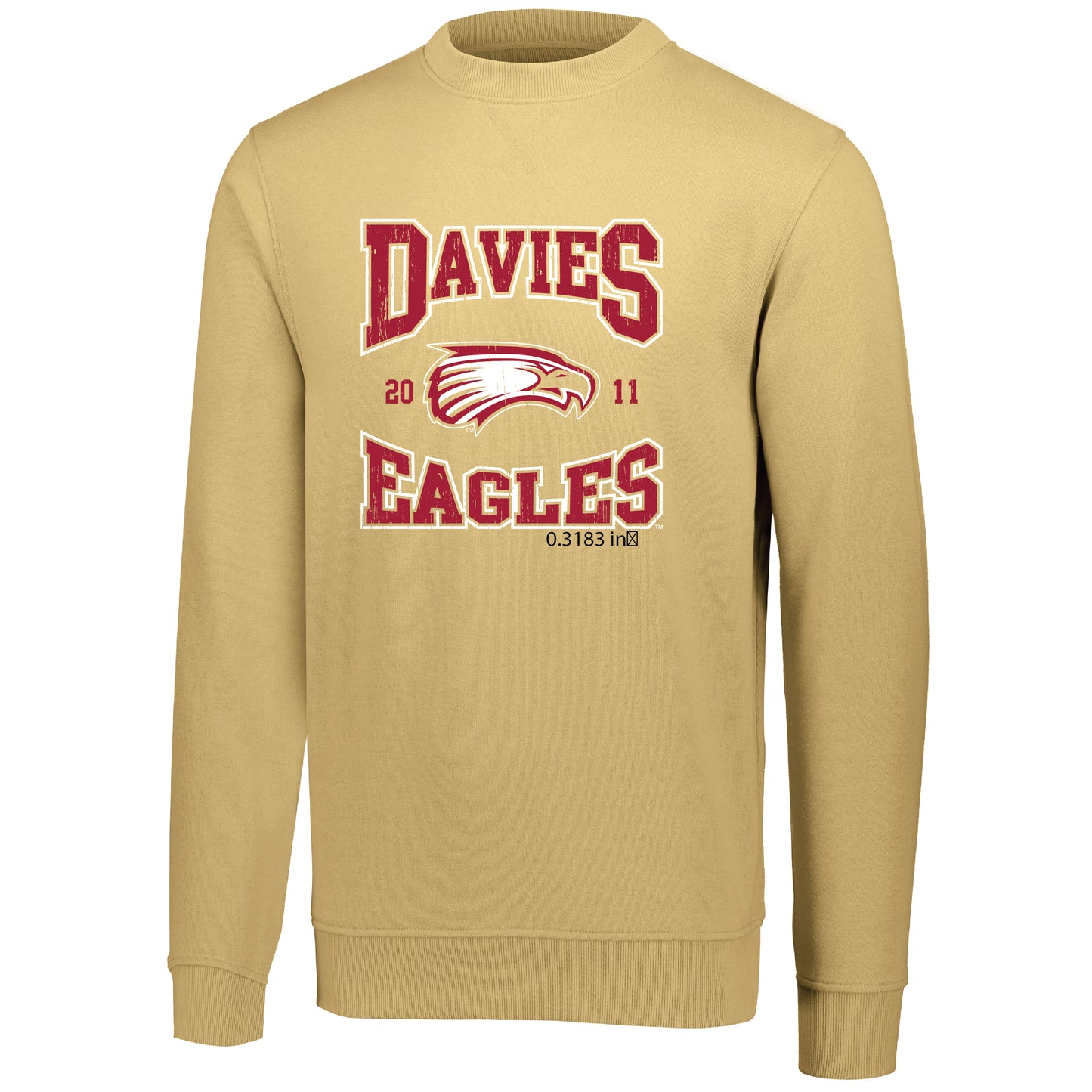 EAGLES 60/40 FLEECE CREW 0824