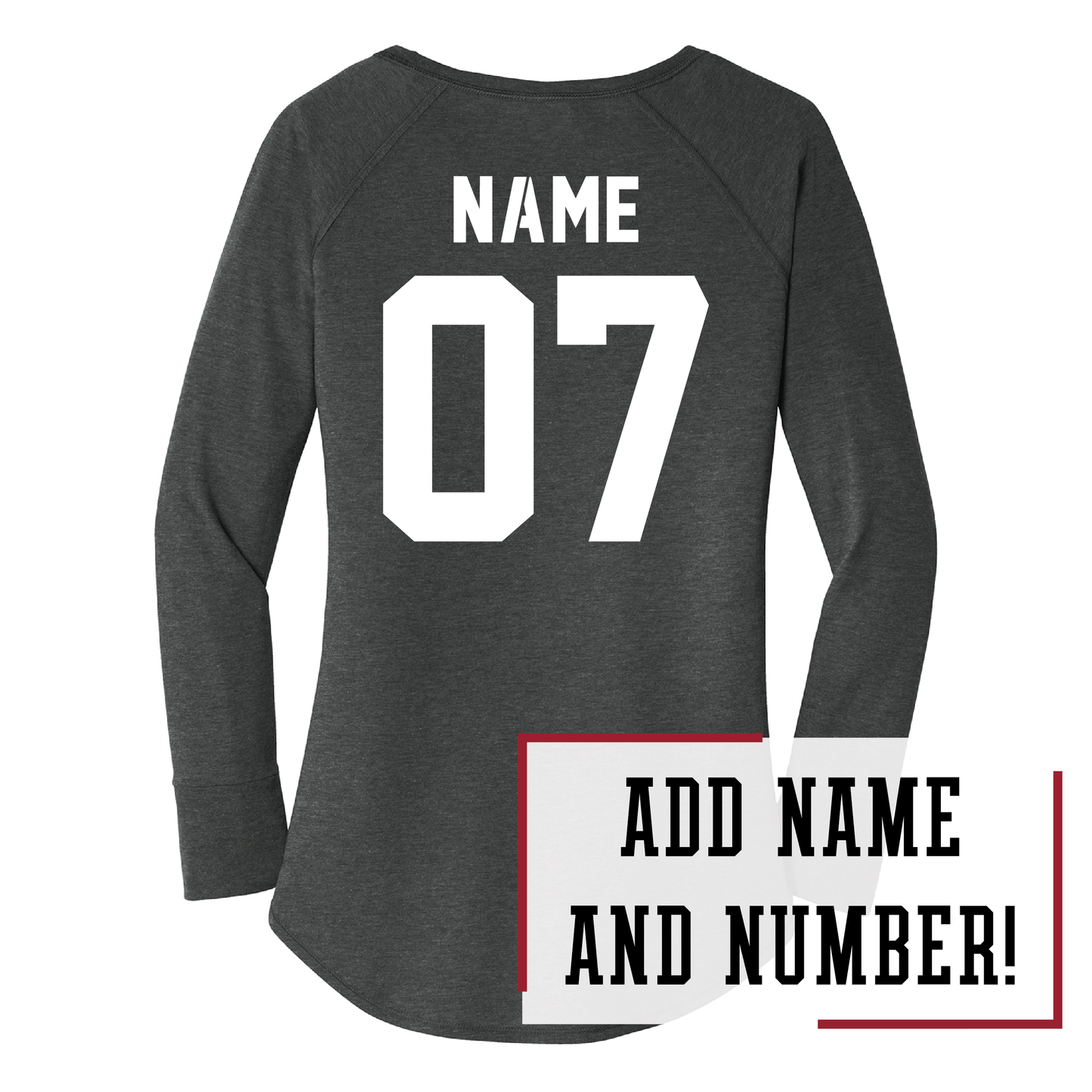 Eagles Black District® Women’s Long Sleeve Tee (DT132L)