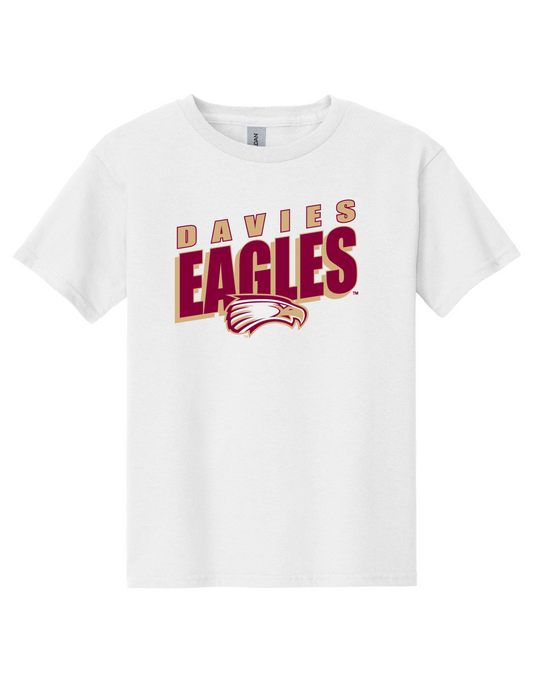 Eagles Heather White Gildan Yth S/S T-Shirt 1123