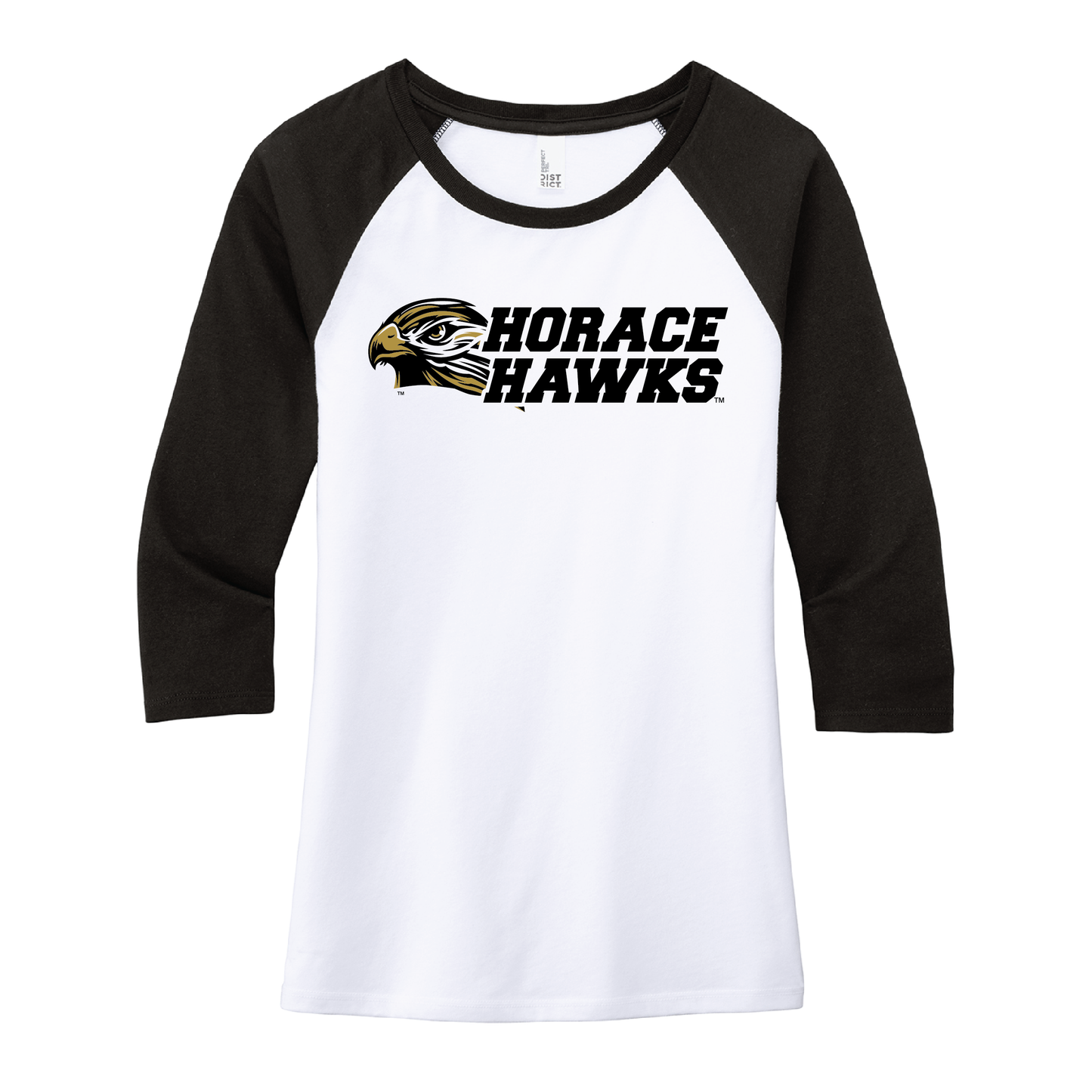 Hawks District® Women’s 3/4-Sleeve Raglan (DM136L)