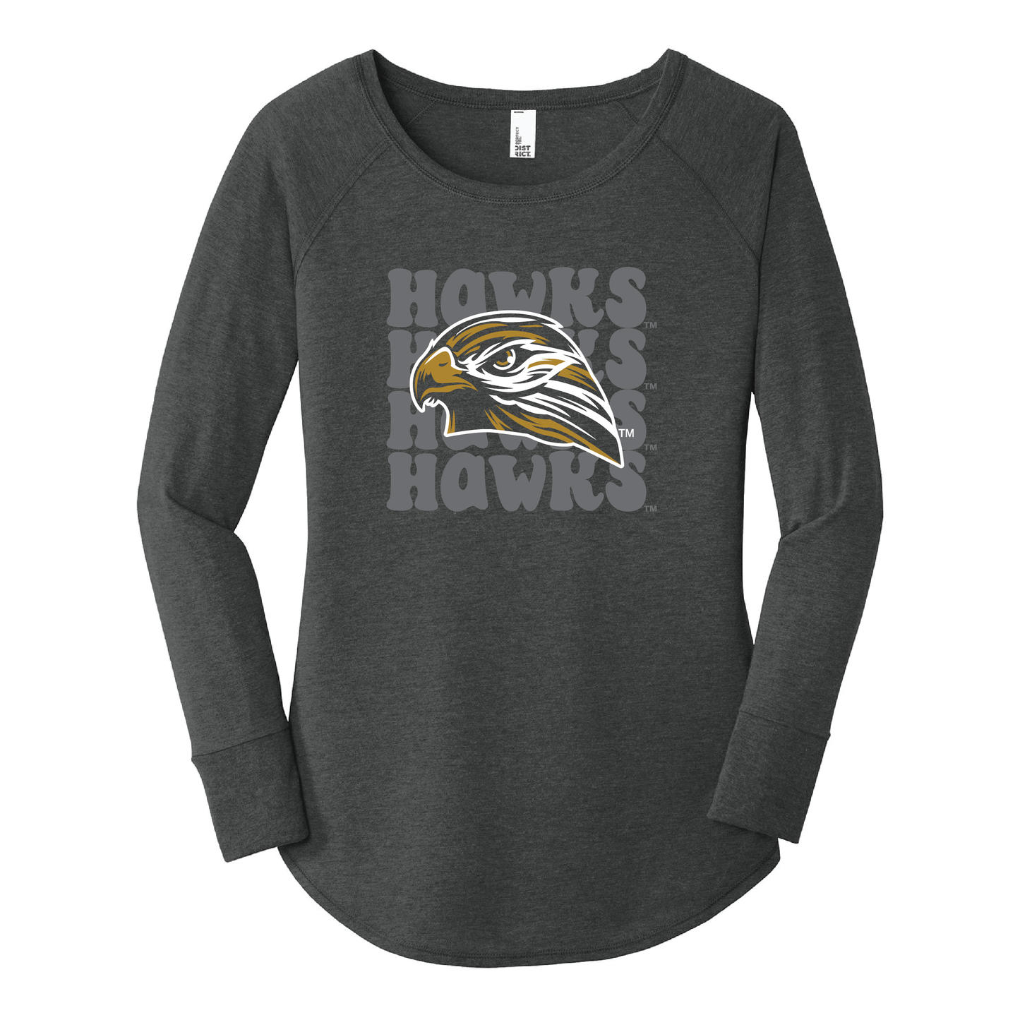 Hawks District® Women’s Long Sleeve Tee (DT132L)