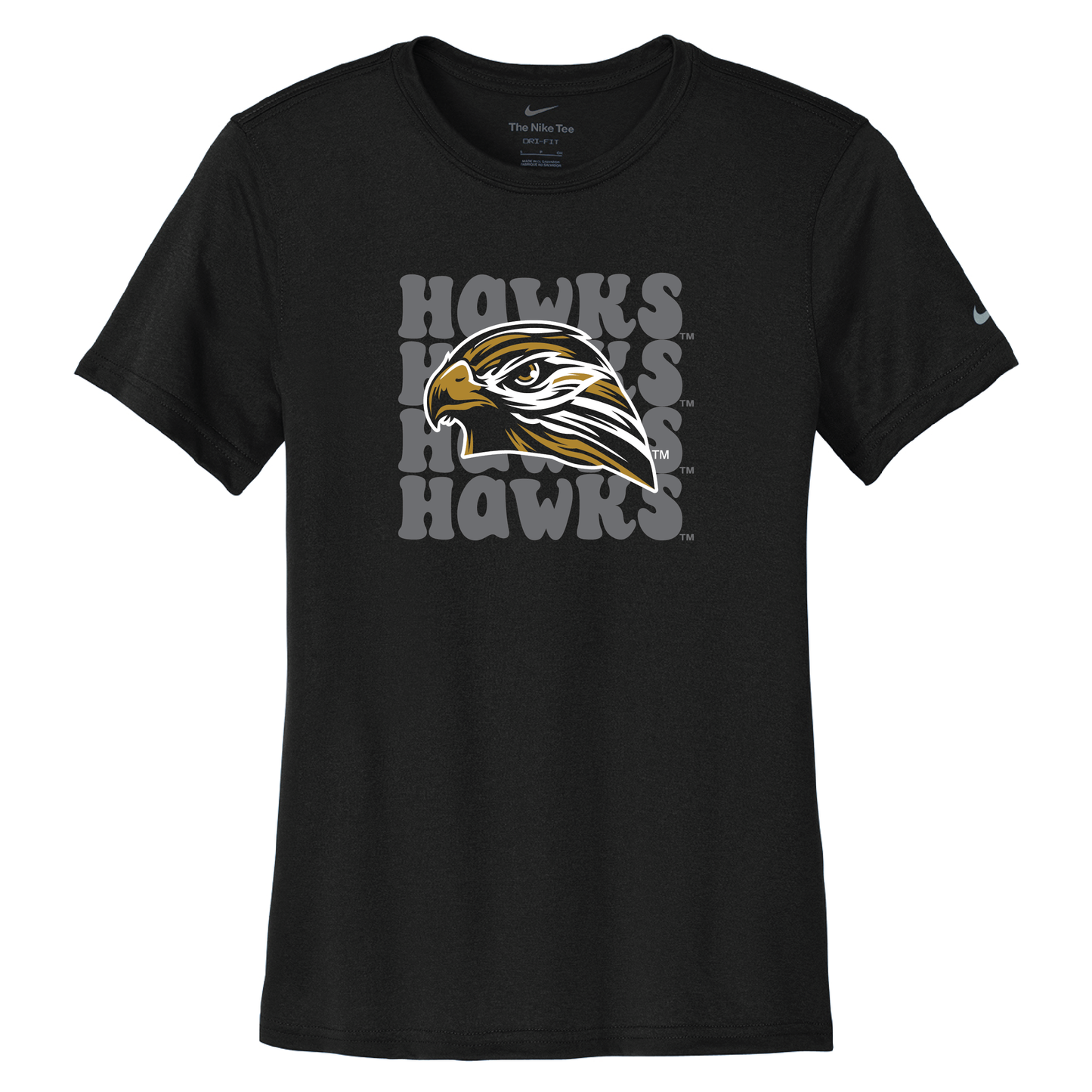 Hawks Nike Women's Swoosh Sleeve rLegend Tee (NKDX8734)