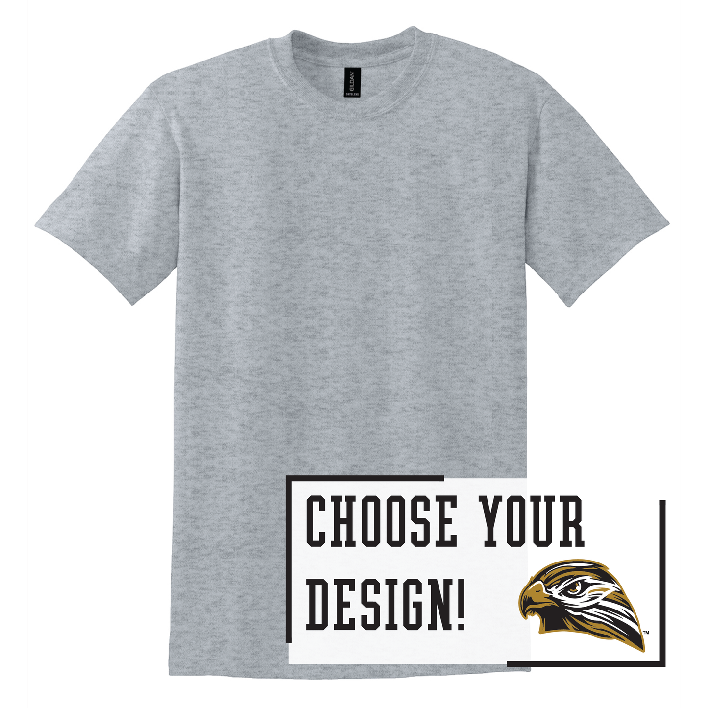 Hawks Gildan® DryBlend® 50 Cotton/50 Poly T-Shirt (8000)