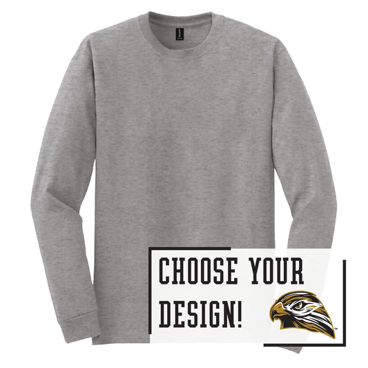 Hawks Gildan® DryBlend® 50 Cotton/50 Poly Long Sleeve T-Shirt (8400)