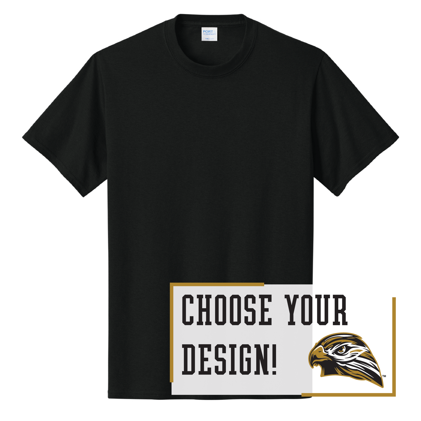 Hawks Port & Co™ Core Cotton Tee (PC54)