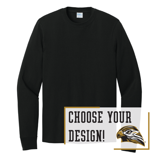 Hawks Port & Co™ Long Sleeve Core Cotton Tee (PC54LS)