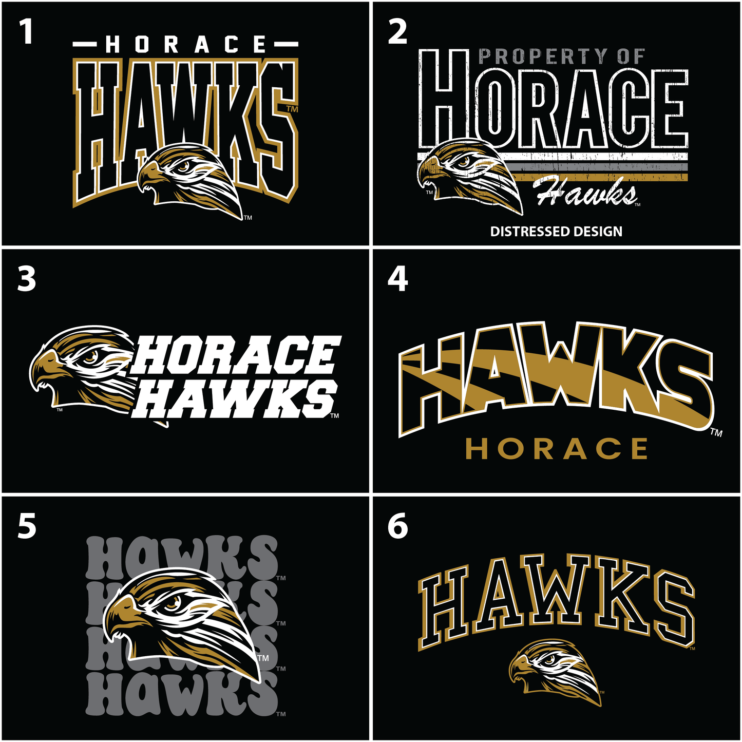 Hawks Port & Co™ Core Cotton Tee (PC54)