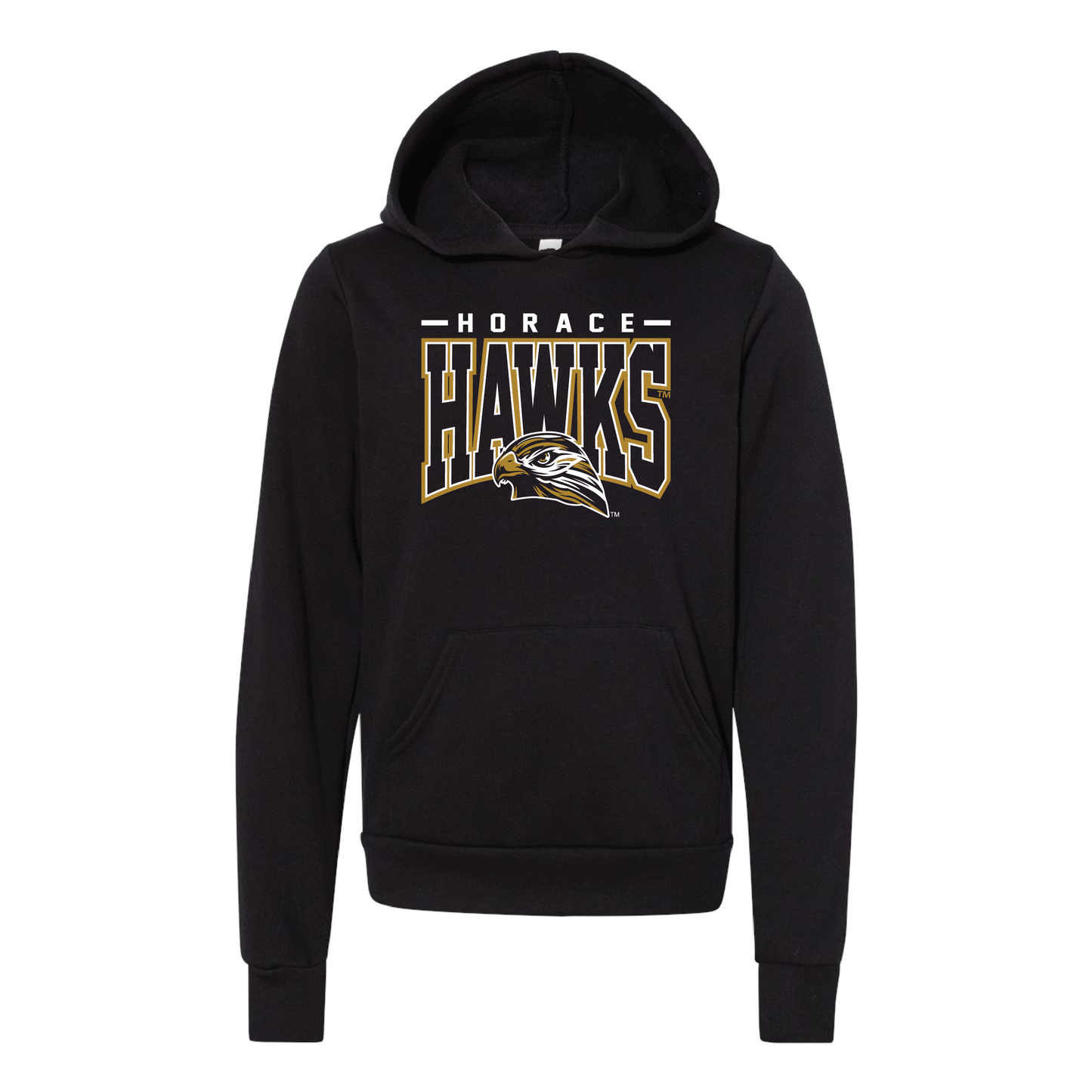 Hawks BELLA+CANVAS® Youth Sponge Fleece Hoodie (3719Y)