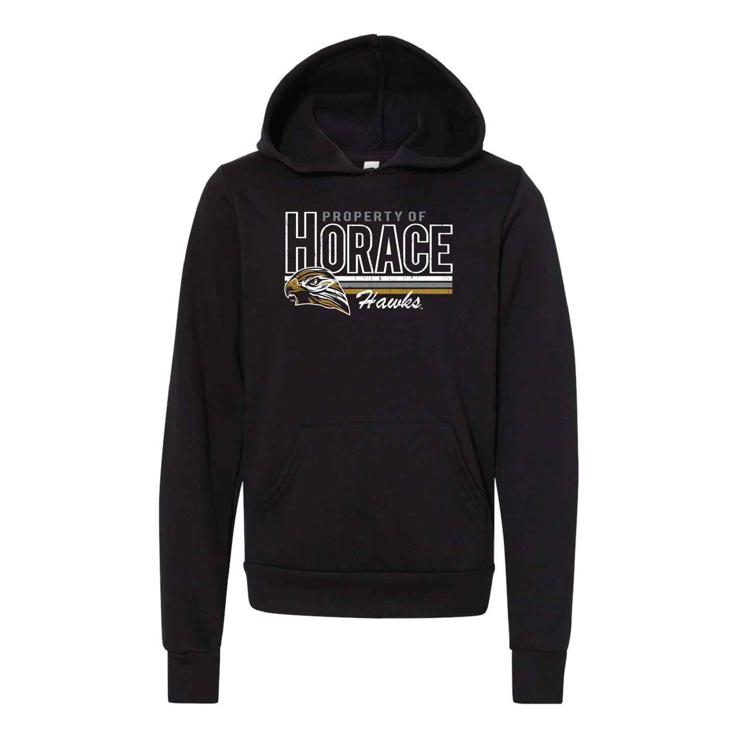 Hawks BELLA+CANVAS® Youth Sponge Fleece Hoodie (3719Y)