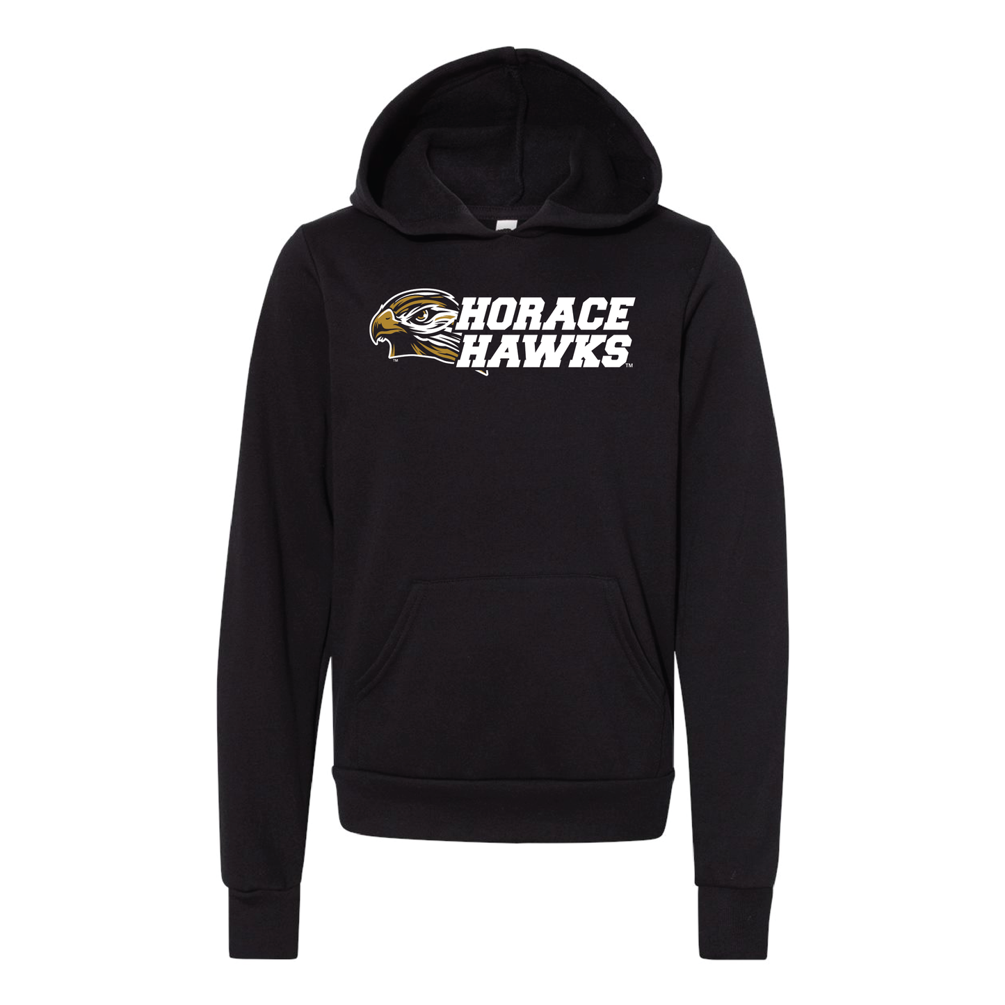 Hawks BELLA+CANVAS® Youth Sponge Fleece Hoodie (3719Y)
