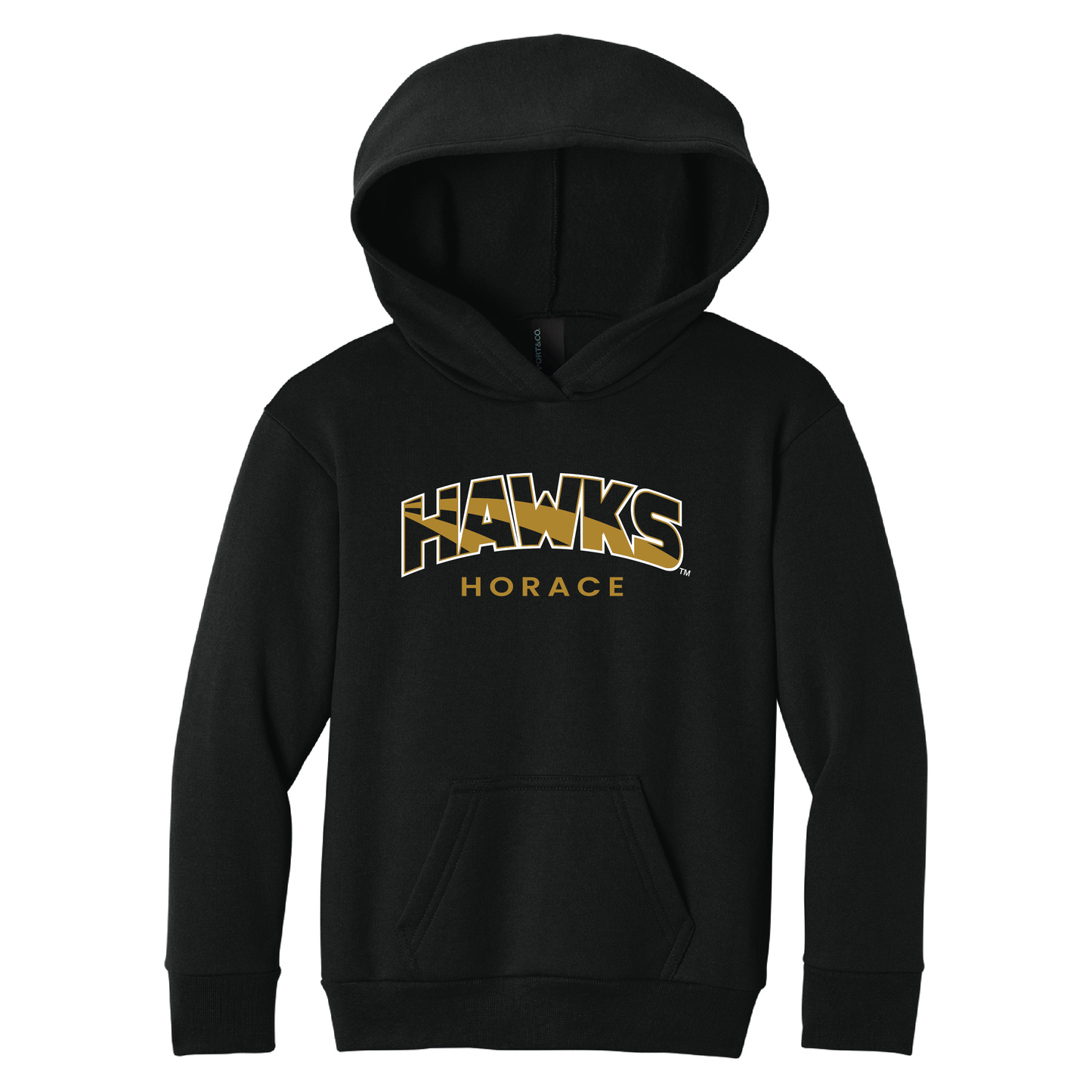 Hawks Port & Co™ Youth Pullover Hooded Sweatshirt (PC68YH)