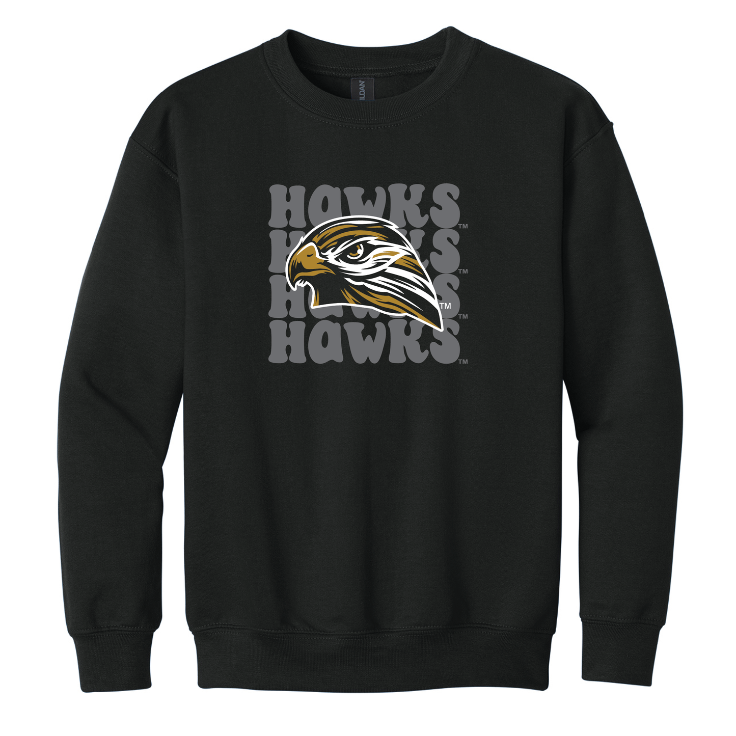 Hawks Gildan® Youth Heavy Blend™ Crewneck Sweatshirt (18000B)