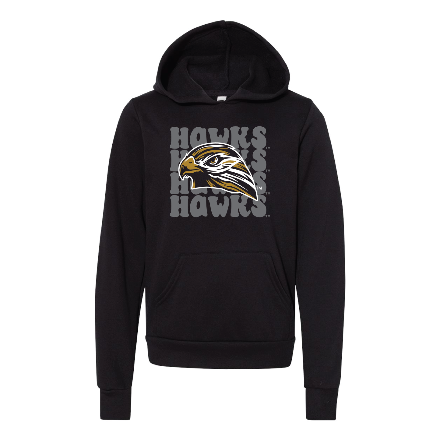 Hawks BELLA+CANVAS® Youth Sponge Fleece Hoodie (3719Y)