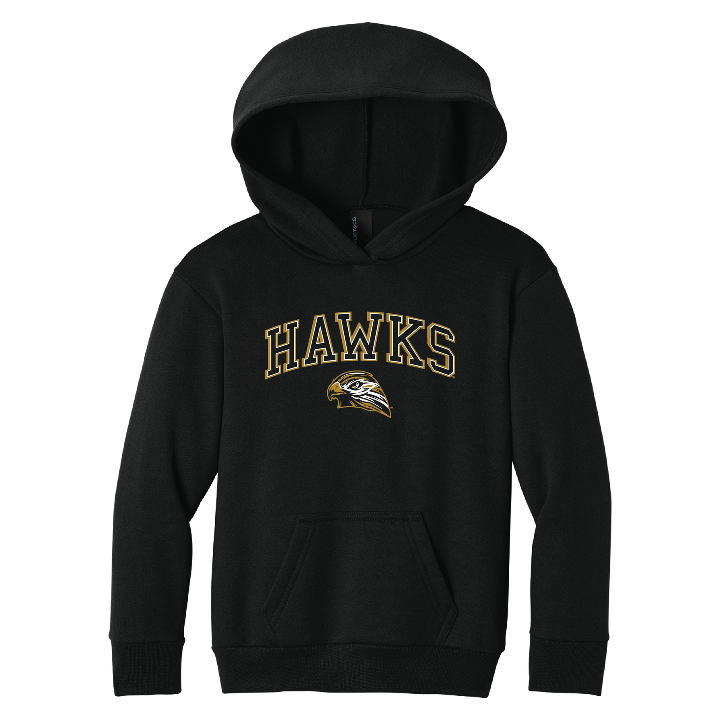 Hawks Port & Co™ Youth Pullover Hooded Sweatshirt (PC68YH)