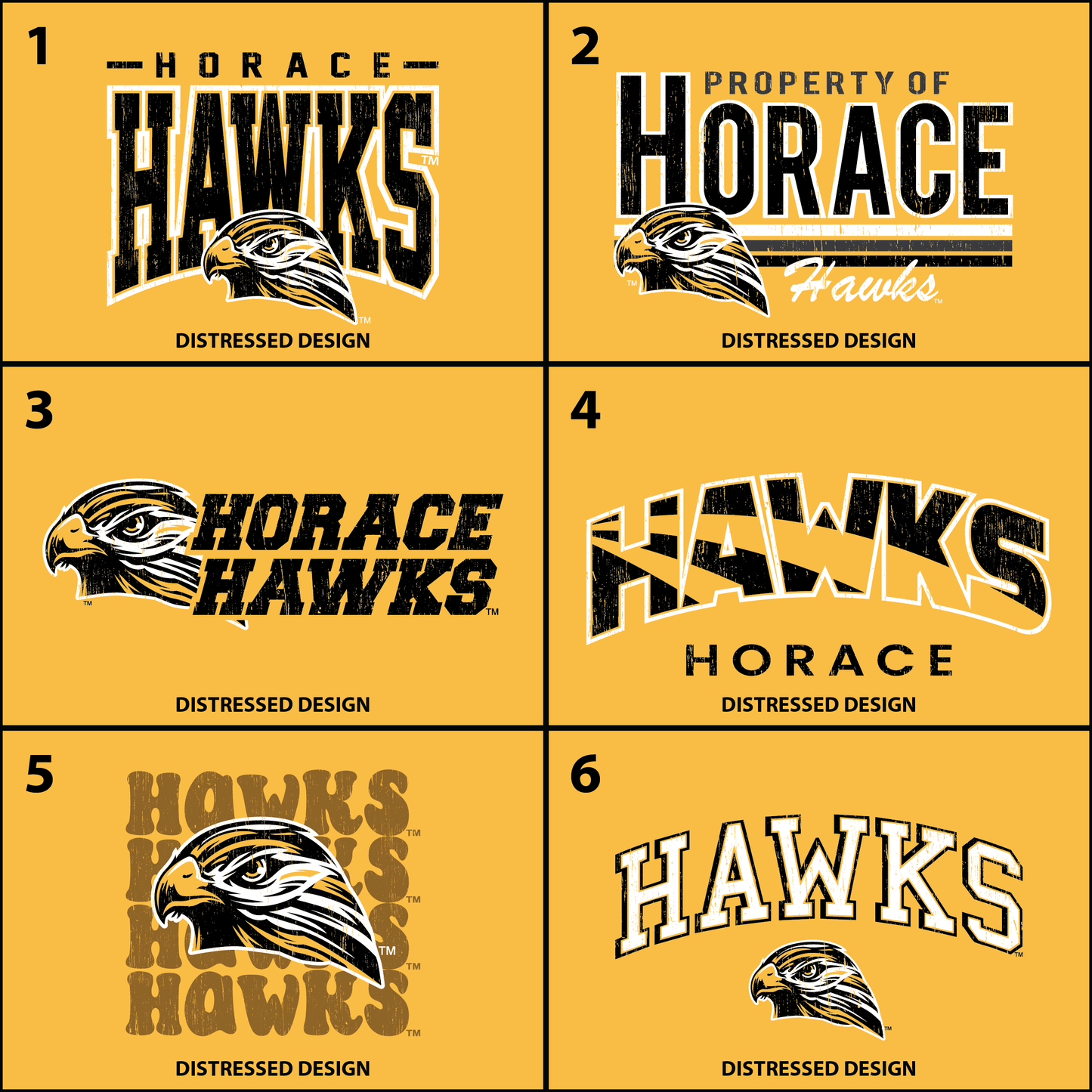 Hawks Comfort Colors® Heavyweight Ring Spun Tee (1717)