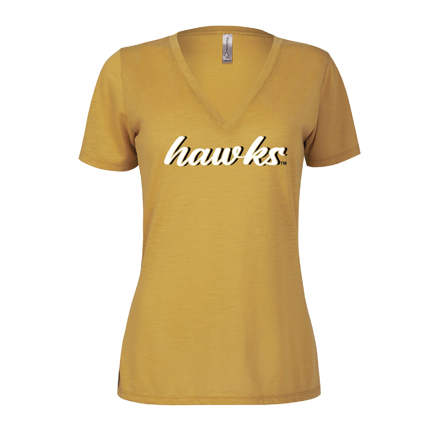 HAWKS WMNS S/S V-NECK TEE 0824