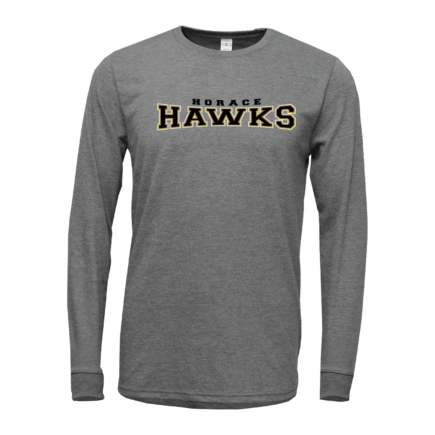 HAWKS TRI-BLEND L/S TEE 1024