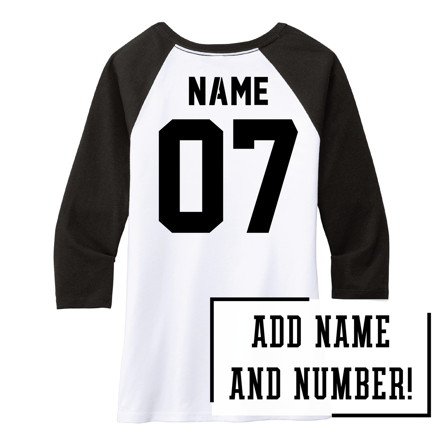 Hawks District® Women’s 3/4-Sleeve Raglan (DM136L)